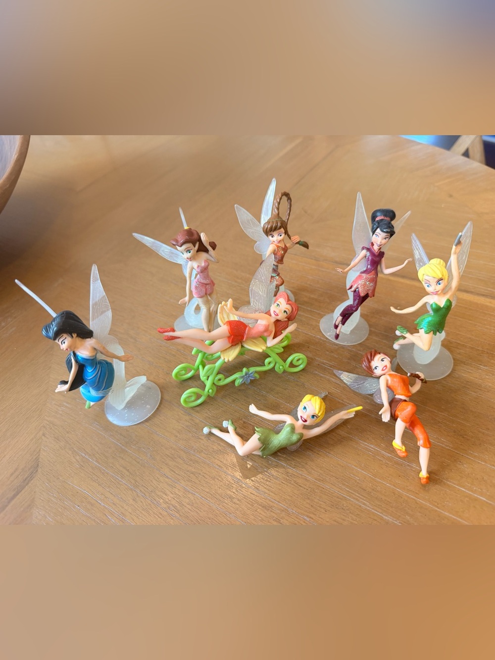 Disney Tinker Bell & Friends PVC Fairy
Figurines Set of 7, 4" Tall